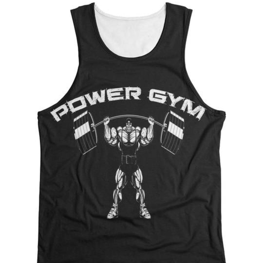 Power Gym Double Sided Print Tank Top #658599